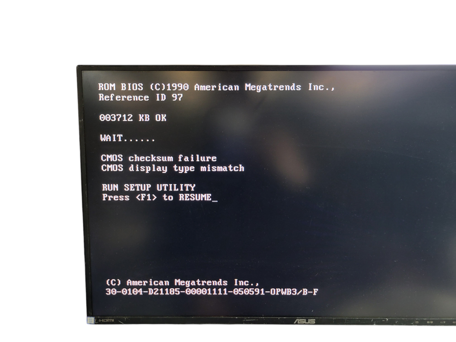 Vintage Desktop PC - 80386 6MB RAM NO HDD TRIDENT Display Adapter