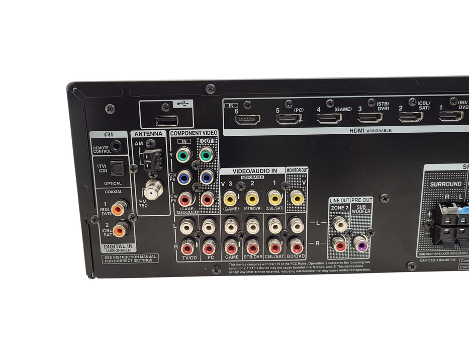 Onkyo TX-SR333 - 5.1 Ch HDMI 4K Bluetooth Home Theater Receiver No remote