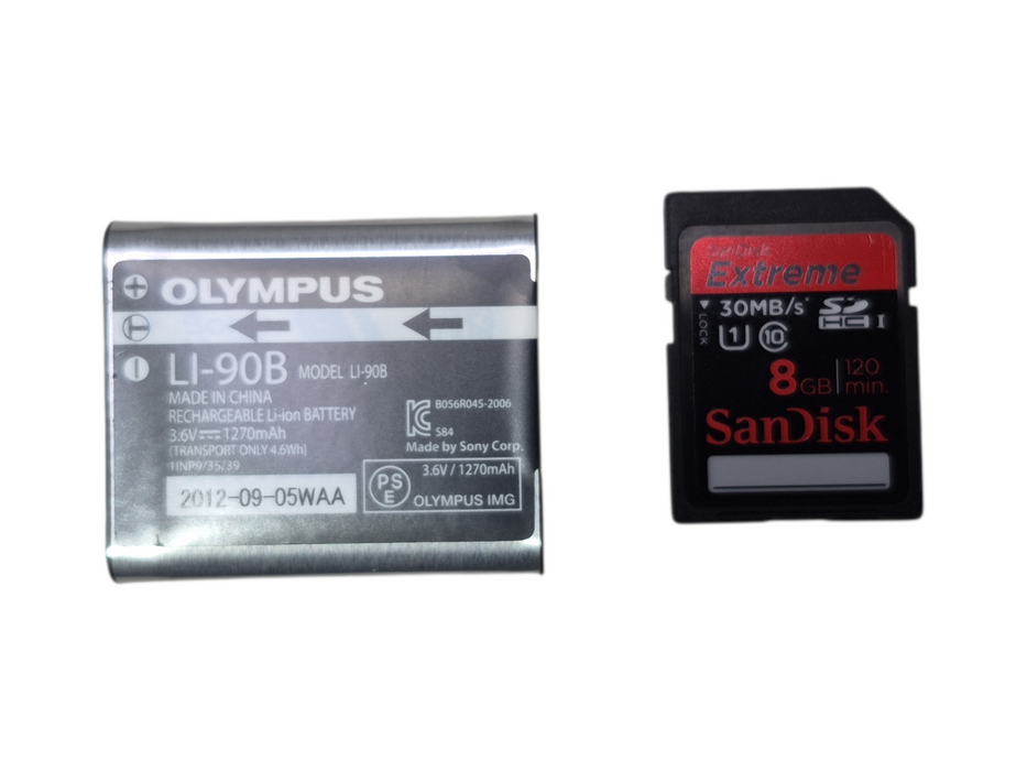 Olympus Stylus Tough TG-1 Digital Camera w/ Battery & 8GB SD Card
