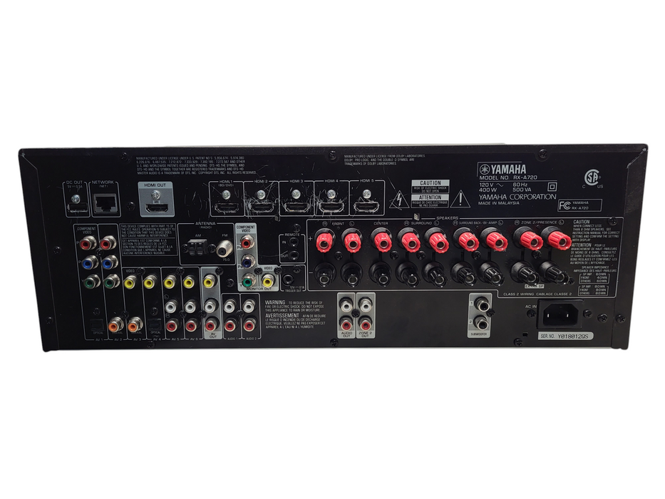 Yamaha AVENTAGE RX-A720 7.2 Channel Natural Sound AV HDMI No remote