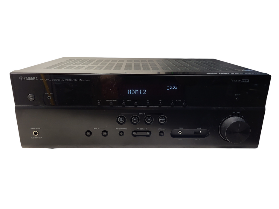 Yamaha RX-V385 5.1-Ch 4K Ultra Bluetooth A/V Receiver No remote