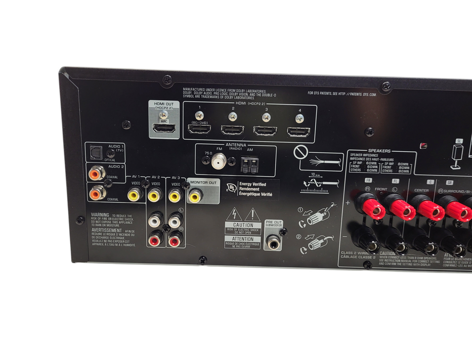 Yamaha RX-V385 5.1-Ch 4K Ultra Bluetooth A/V Receiver No remote