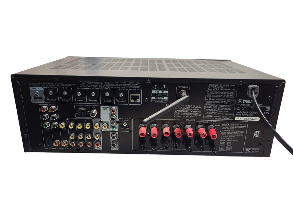 Yamaha RX-V577 AV Amplifier Home Theater Receiver Bluetooth Wi-Fi HDMI No remote