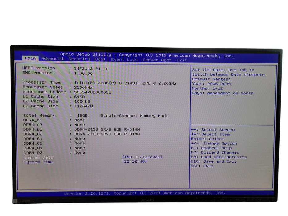 Datto S4P2143 - Xeon D-2143IT 16GB DDR4 NO HDD 400W PSU