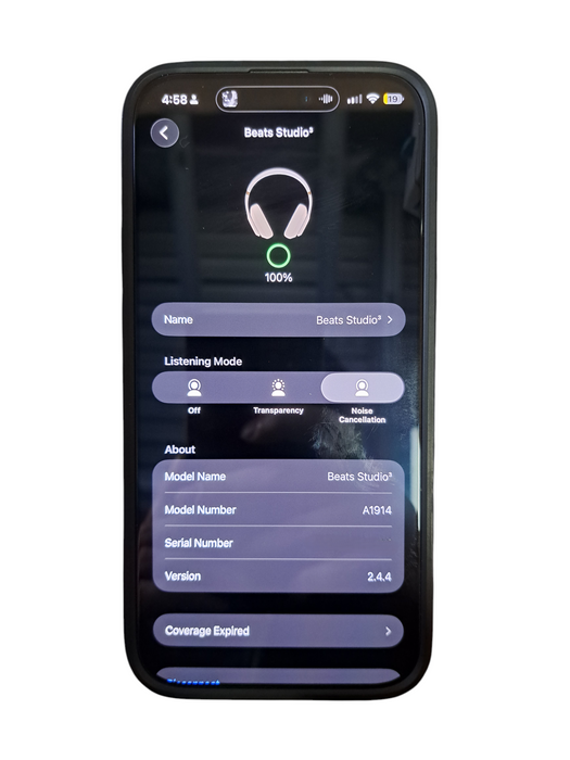 Beats Studio3 Wireless Bluetooth Noise Cancelling Headphones A1914 w/ Case