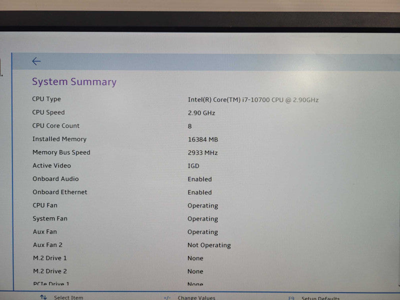 Lenovo ThnkStation P340, Core i7-10700 8-Core 2.9Ghz, 16GB RAM !