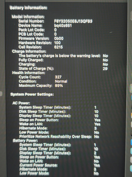 Apple MacBook Air 13.6" 2022 A2681 M2 8GB RAM 256GB SSD READ