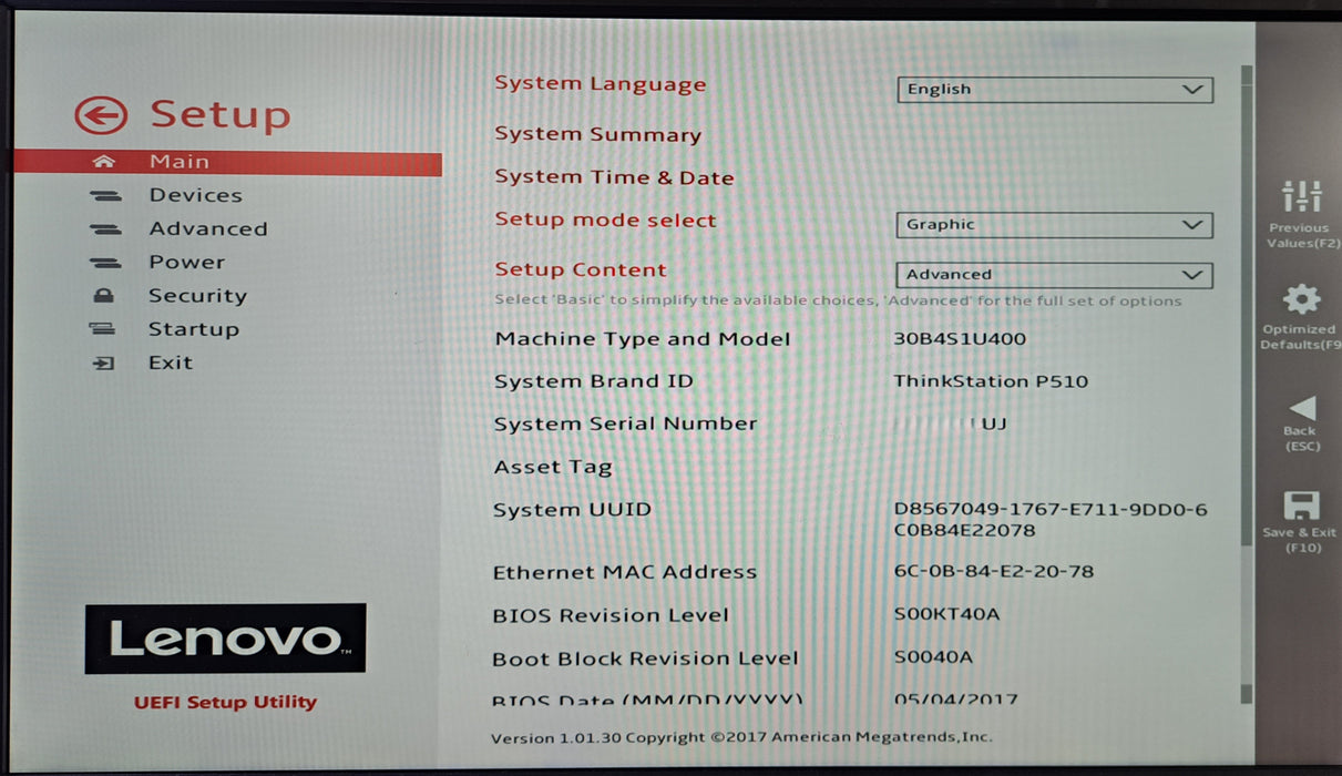 Lenovo ThinkStation P510 | Xeon E5-1620 v4, 16GB DDR4, GTX 1060 6GB, No HDD