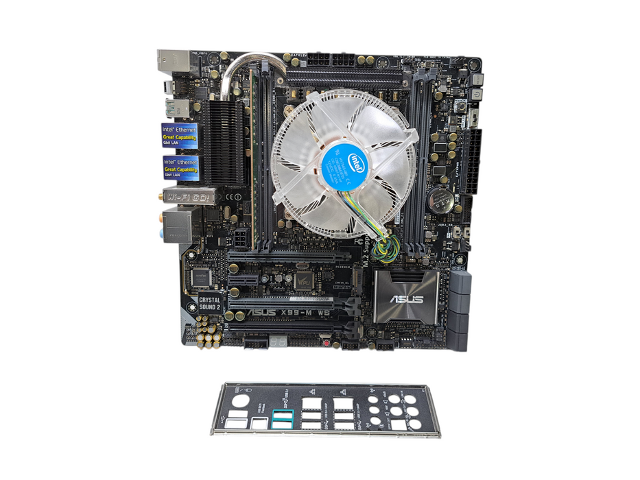 Asus X99-M WS Motherboard w/ Intel Core i7-6800K CPU, 8GB DDR4, I/O Shield