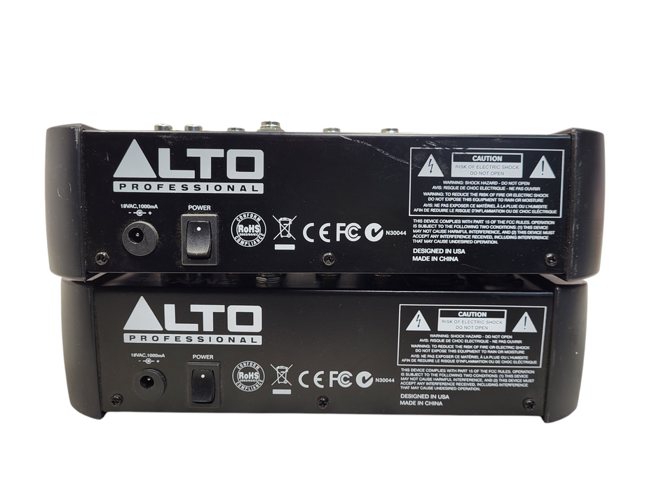 Lot of 2x Alto Professional ZMX862 6-Channel Compact Mixer No AC