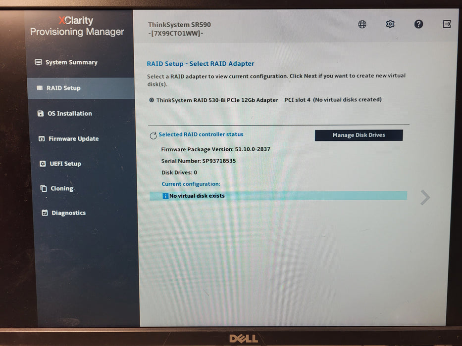 Lenovo SR590 3.5" Bronze 3204 @ 1.9GHz 16GB DDR4 530-8i RAID 1x PSU