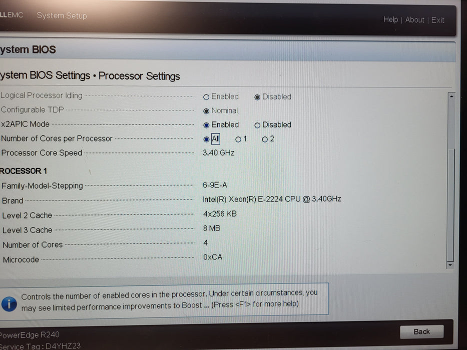 Dell PowerEdge R240 2x 3.5" | Xeon E-2224 @3.40GHz, 16GB DDR4, PERC S140 RAID