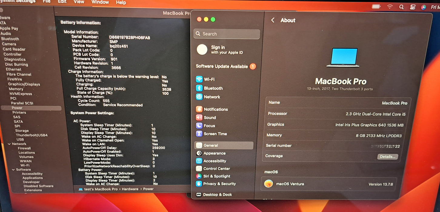 Apple MacBook Pro 13" 2017 | Intel Core i5-7360U, 8GB RAM, 128GB SSD *READ*