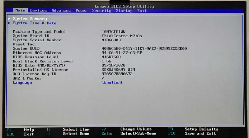 Lenovo M710s SFF, i5-7400 3.00GHz, 8GB DDR4, 275GB SSD