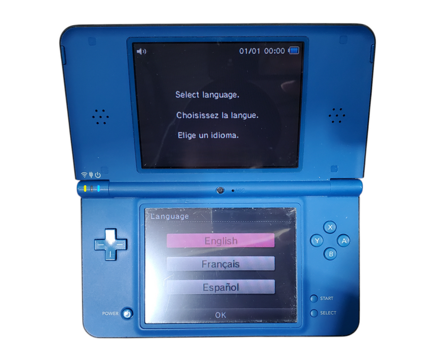Nintendo DSi XL - Blue w/ Stylus & Adapter - No Games
