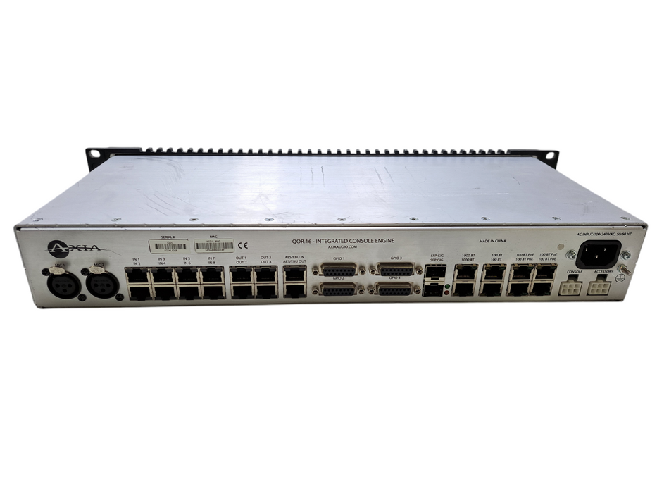 Axia QOR.16 Integrated Broadcast Fanless Console Engine *READ