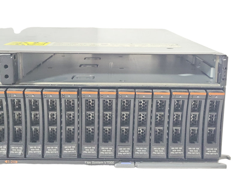 IBM Flex System V7000 Storage 4939-A49 Chassis only, 24x 2.5\\" HDD Caddies _