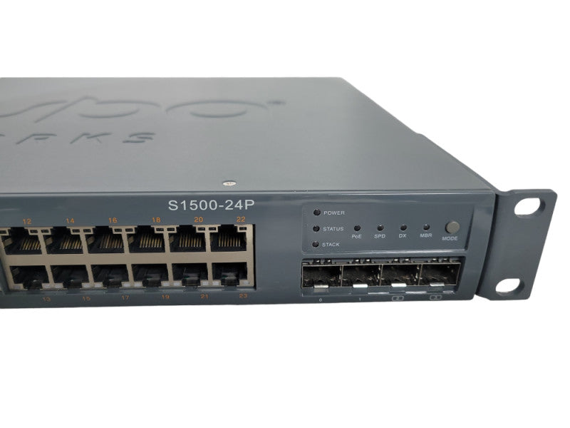 Aruba Networks ARSW1524 S1500-24P PoE Mobility Access Switch 10/100/1000Base !