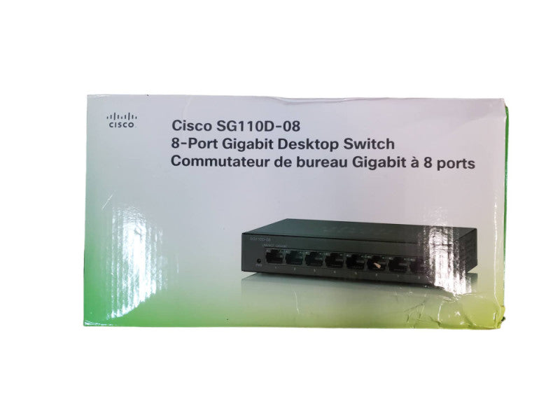 Cisco SG110D-08 8-Port Gigabit Desktop Switch *READ* @