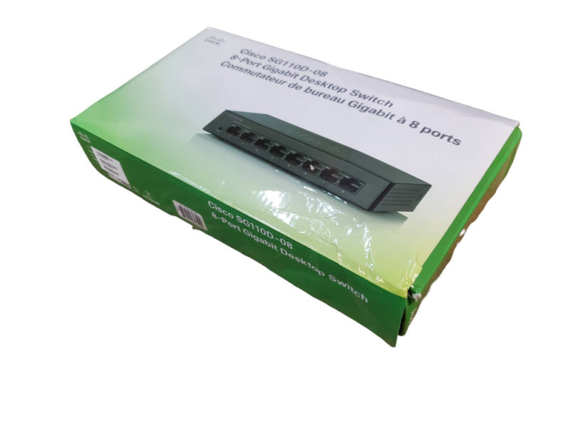 Cisco SG110D-08 8-Port Gigabit Desktop Switch *READ* @