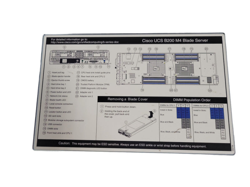 Cisco UCS B200 M4 Blade Server 2x Xeon E5-2650 v4 8-Core CPU, No RAM/HDD !