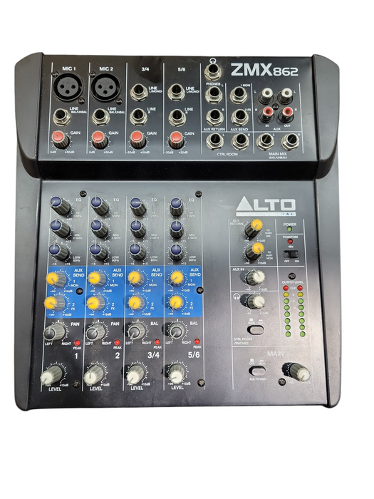 Alto Professional ZMX862 6-Channel Compact Audio Mixer
