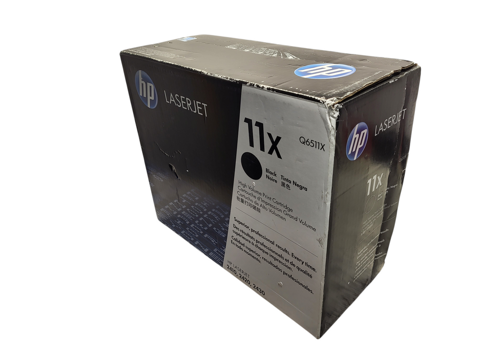 HP 11X Q6511X Genuine Sealed High Yield Black Toner Cartridge WORN BOX