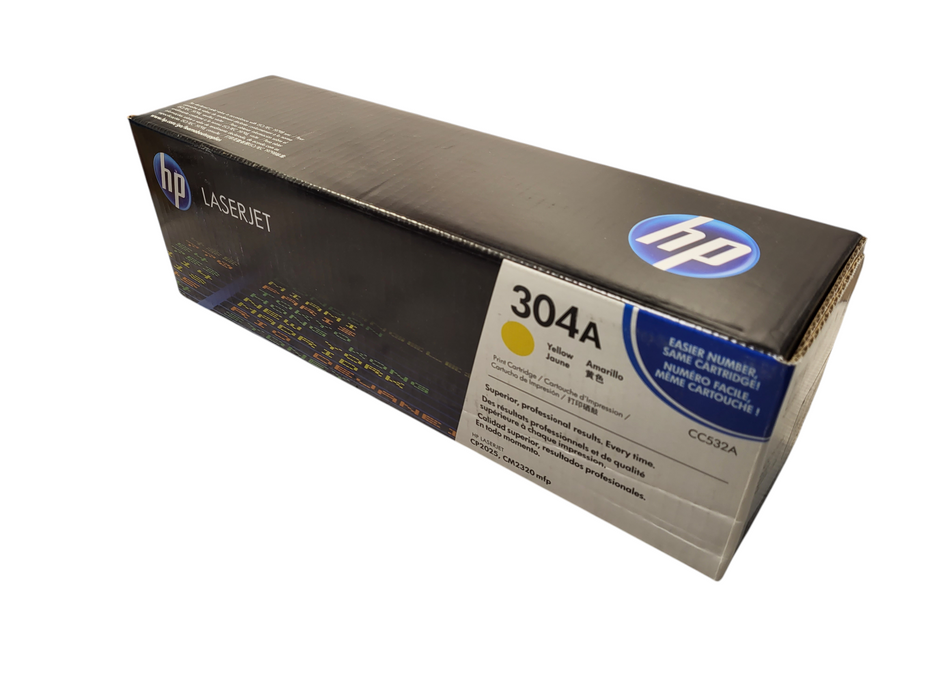 NEW Genuine Sealed HP 304A CC532A Yellow Toner Cartridge