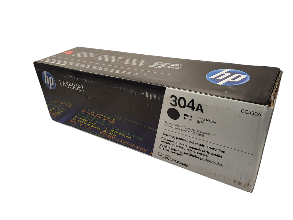 GENUINE SEALED HP 304A Black LaserJet Printer Toner - CC530A