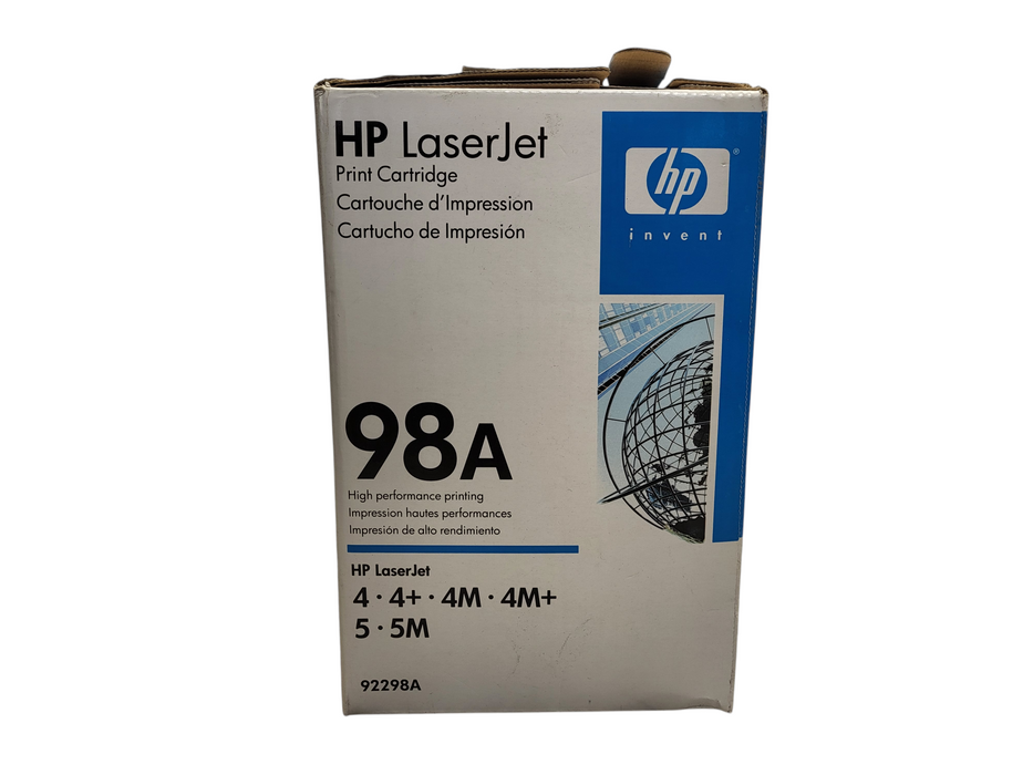 HP 98A Black Toner Cartridge 92298A Genuine Sealed Box OEM Laserjet Printer Ink