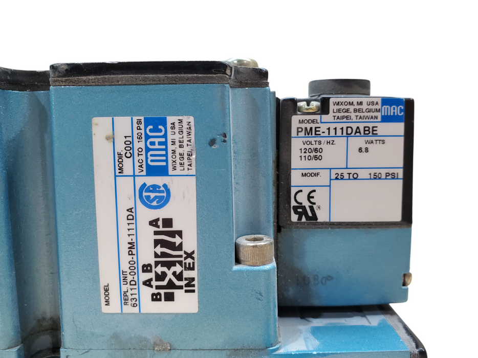 MAC PME-111DABE 25-150PSI Solenoid Valve  *READ*