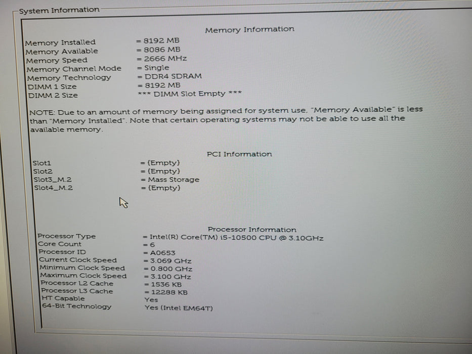 Dell OptiPlex 5080 SFF | Intel Core i5-10500, 8GB DDR4, 256GB NVMe