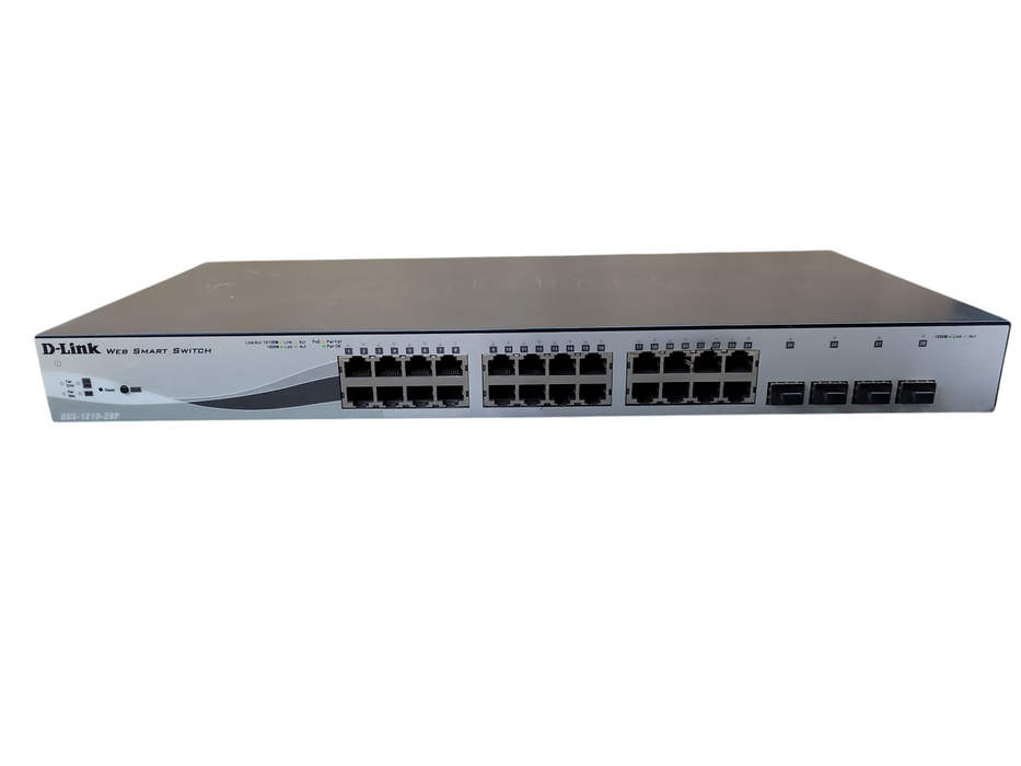 D-Link DGS-1210-28P 28-Port PoE Gigabit Web Smart Switch H/W:C1
