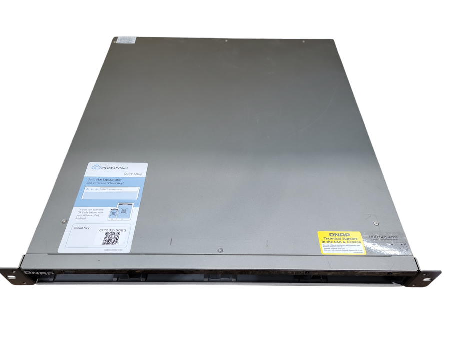 QNAP TS-451U 4-Bays NAS Rack Mountable, No HDD & Caddies