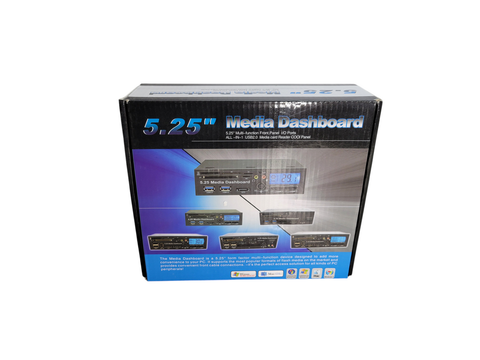 5.25" Media Dashboard / Multifunction Front Panel I/O PCIe