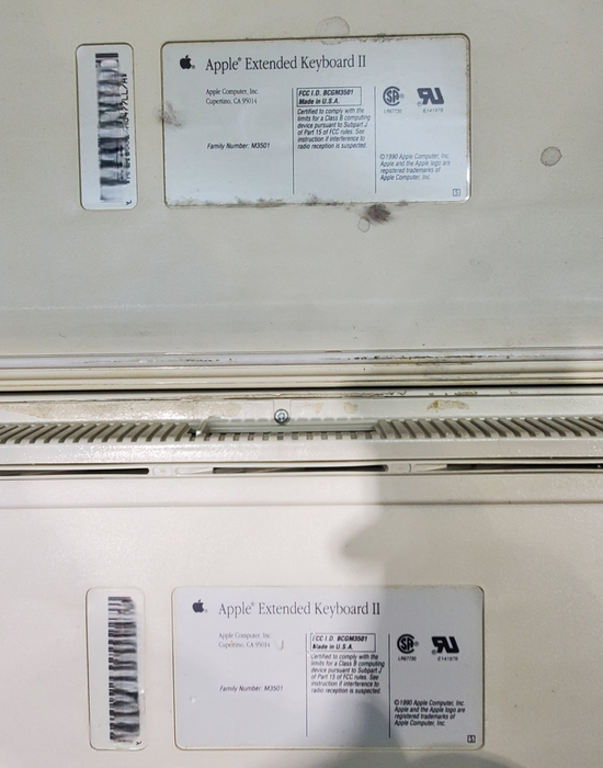 Lot 2x Apple Extended Keyboard II M3501 *READ*