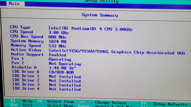 Lenovo / IBM ThinkCentre A51 (813135U) - Pentium 4 @ 3.00GHz | 1GB RAM  %