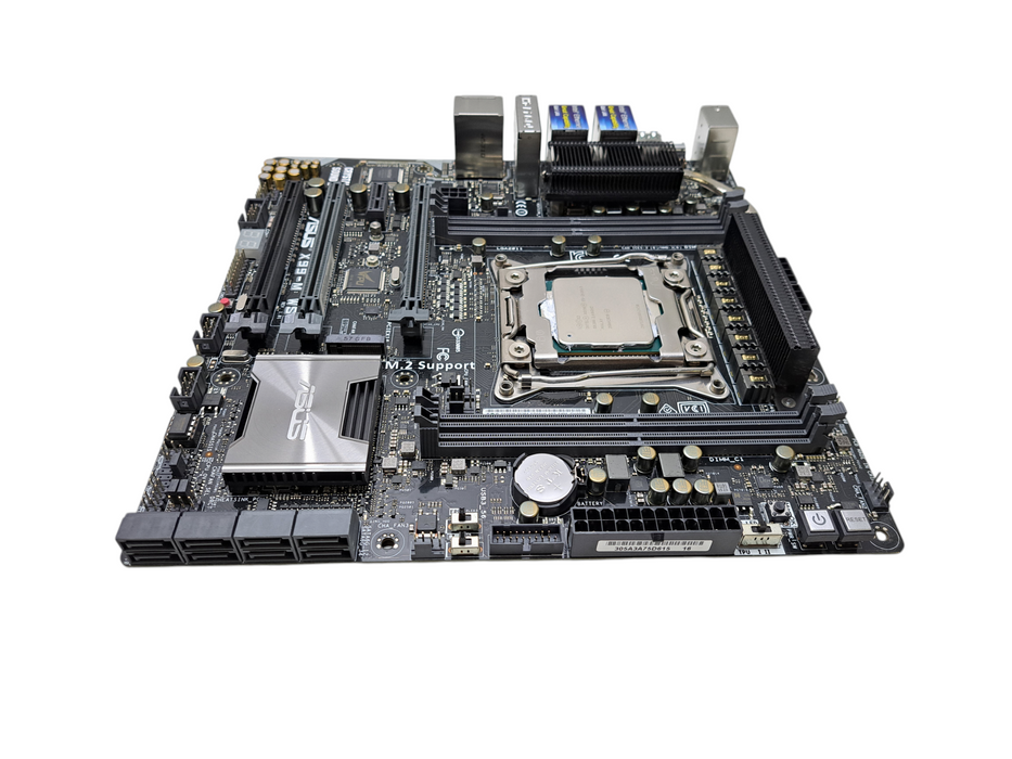 Asus X99-M WS Motherboard w/ Xeon E5-2630 v3 CPU | No RAM or I/O Shield