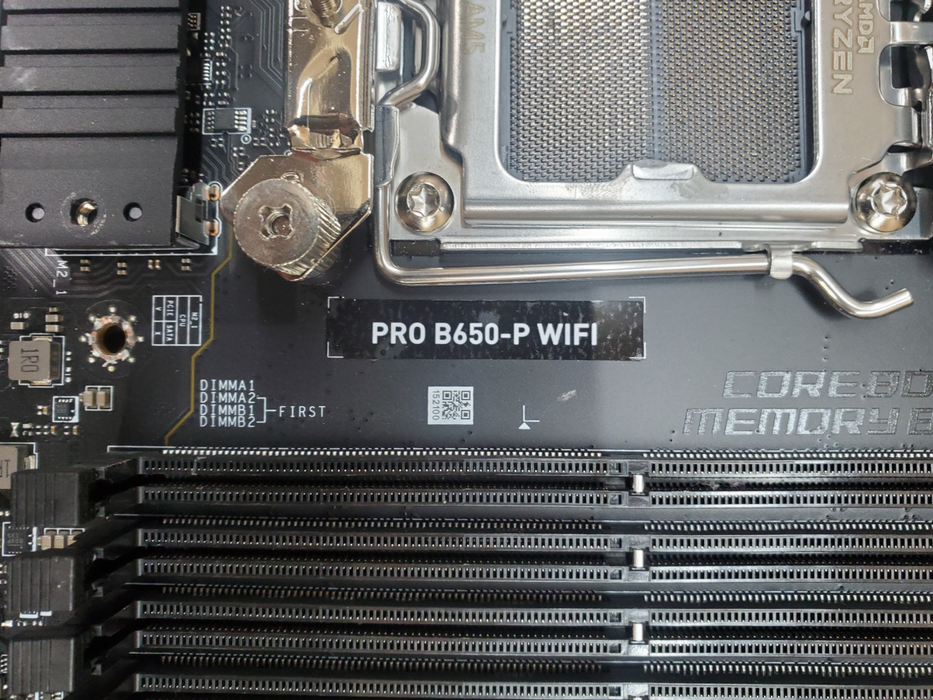 MSI PRO B650-P WiFi AM4 ATX Motherboard *READ*
