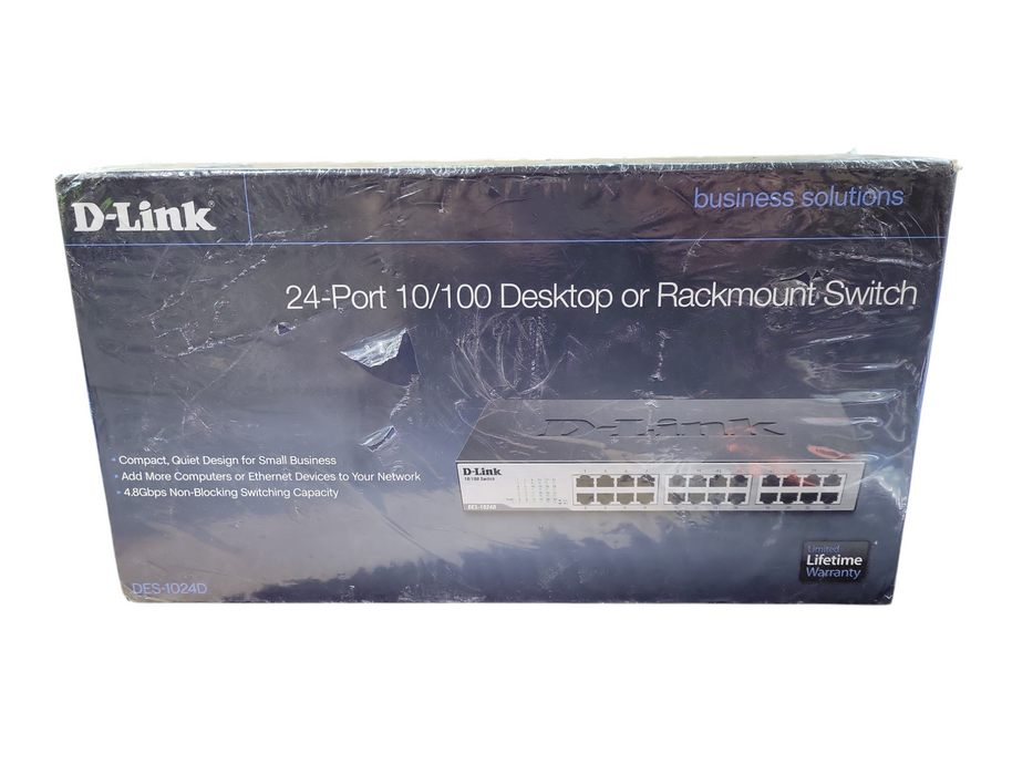 D-LINK DES-1024D 24-Port 10/1000 Desktop Switch NEW