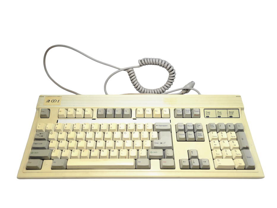 Vintage FOCUS ELETRONIC FSQ4VY Mechanical Keyboard with White Alps switches