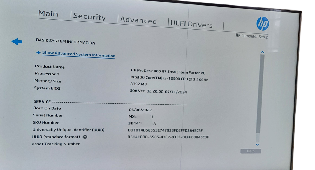 HP ProDesk 400 G7 SFF i5-10500 CPU|8GB DDR4|256GB NVME |READ