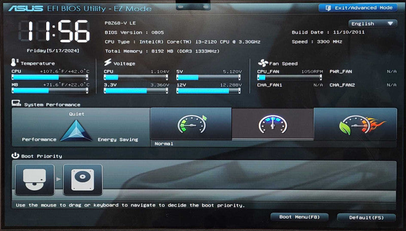 Custom PC/ASUS P8Z68-V LX, i3-2120 3.30GHz, 8GB DDR3, 1TB 3.5\\"HDD, HD 6670