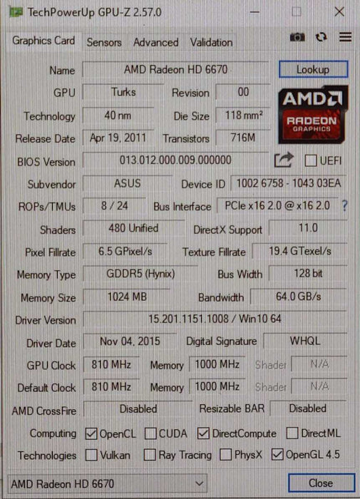 Custom PC/ASUS P8Z68-V LX, i3-2120 3.30GHz, 8GB DDR3, 1TB 3.5\\"HDD, HD 6670