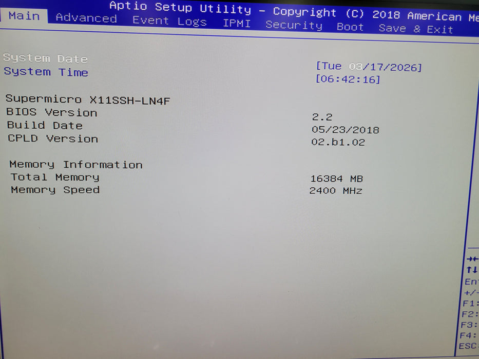 Suermicro X11SSH-LN4F Core i3-7100 16GB DDR4 NO HDD 2x400W PSU