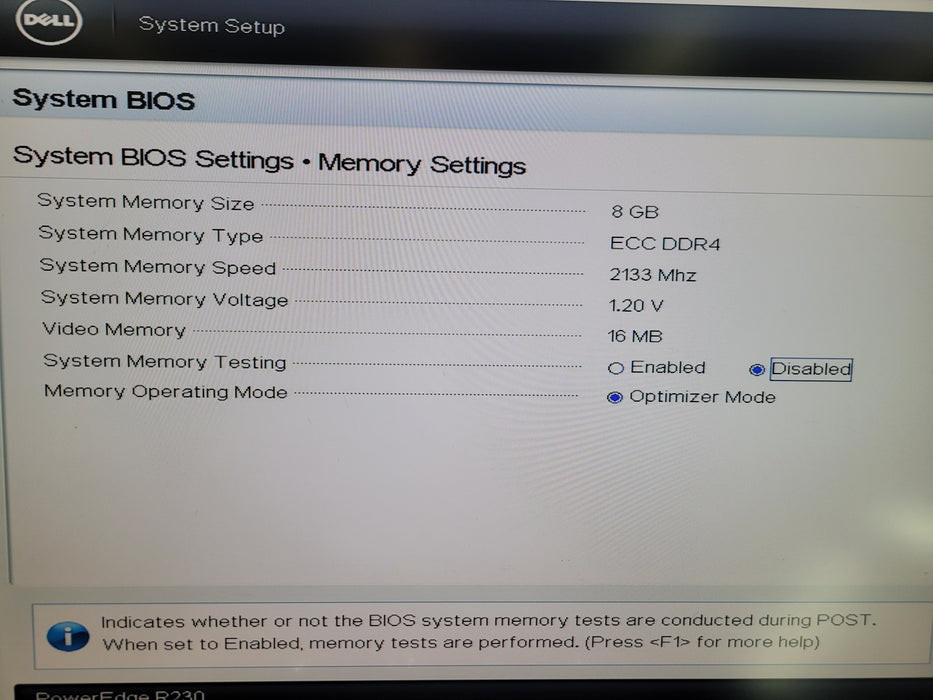 Dell PowerEdge R230 - Xeon E3-1225 v5 8GB DDR4 NO HDD PERC H330 250W PSU