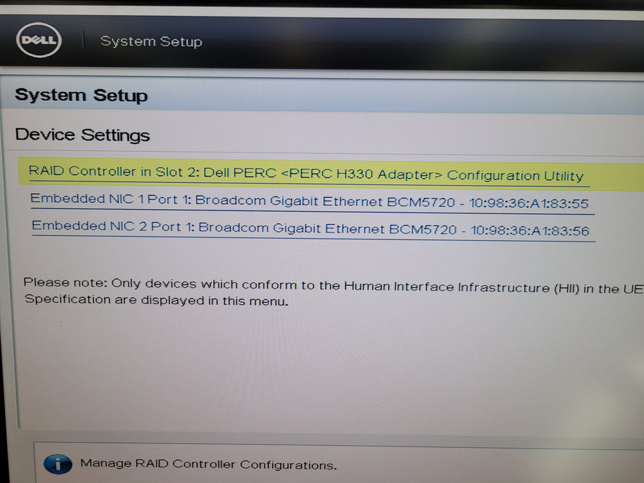 Dell PowerEdge R230 - Xeon E3-1225 v5 8GB DDR4 NO HDD PERC H330 250W PSU