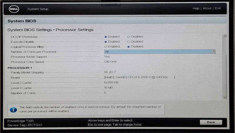 DELL PowerEdge T320, Intel Xeon E5-2620 0 1.90GHz, 16GB ECC DDR3