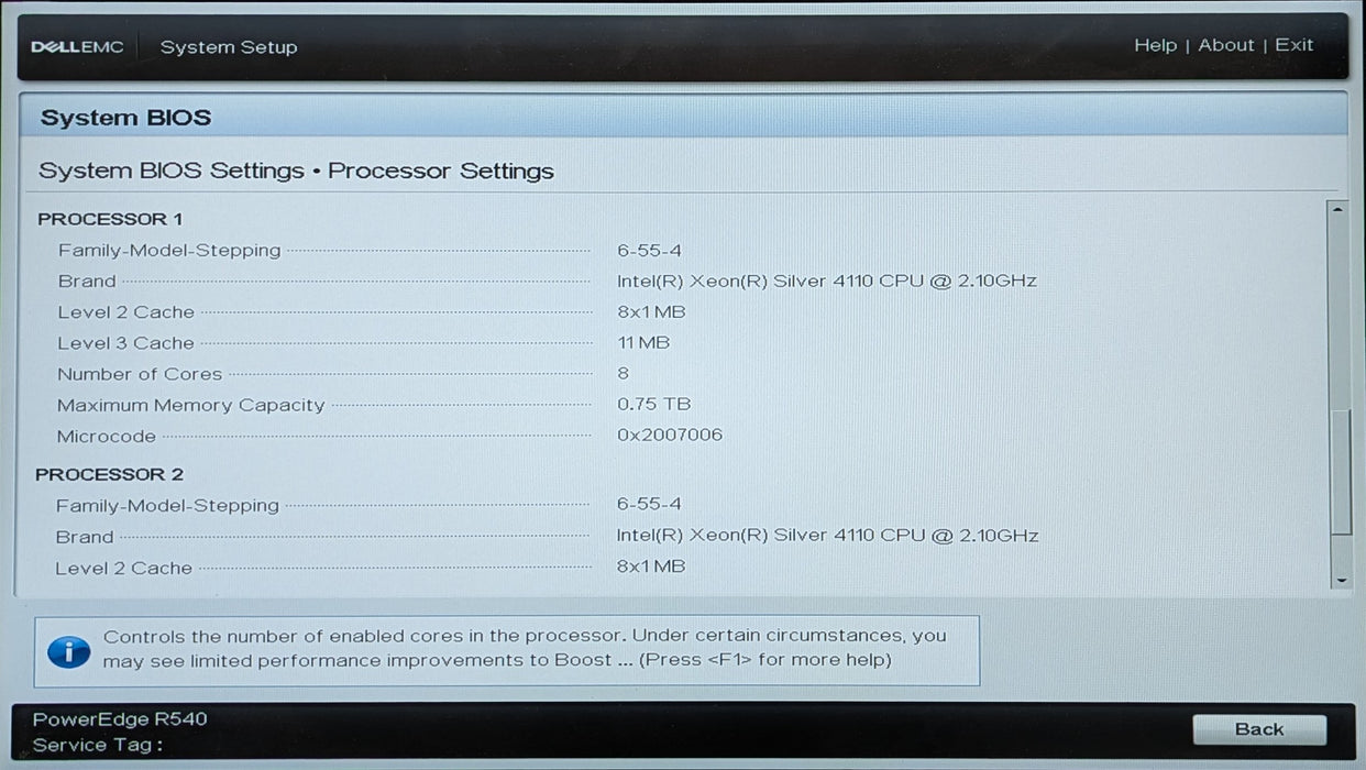 Dell PE R540 2U 8x3.5", 2x Xeon Silver 4110, 16GB DDR4, PERC H730P, 2x750W PSU
