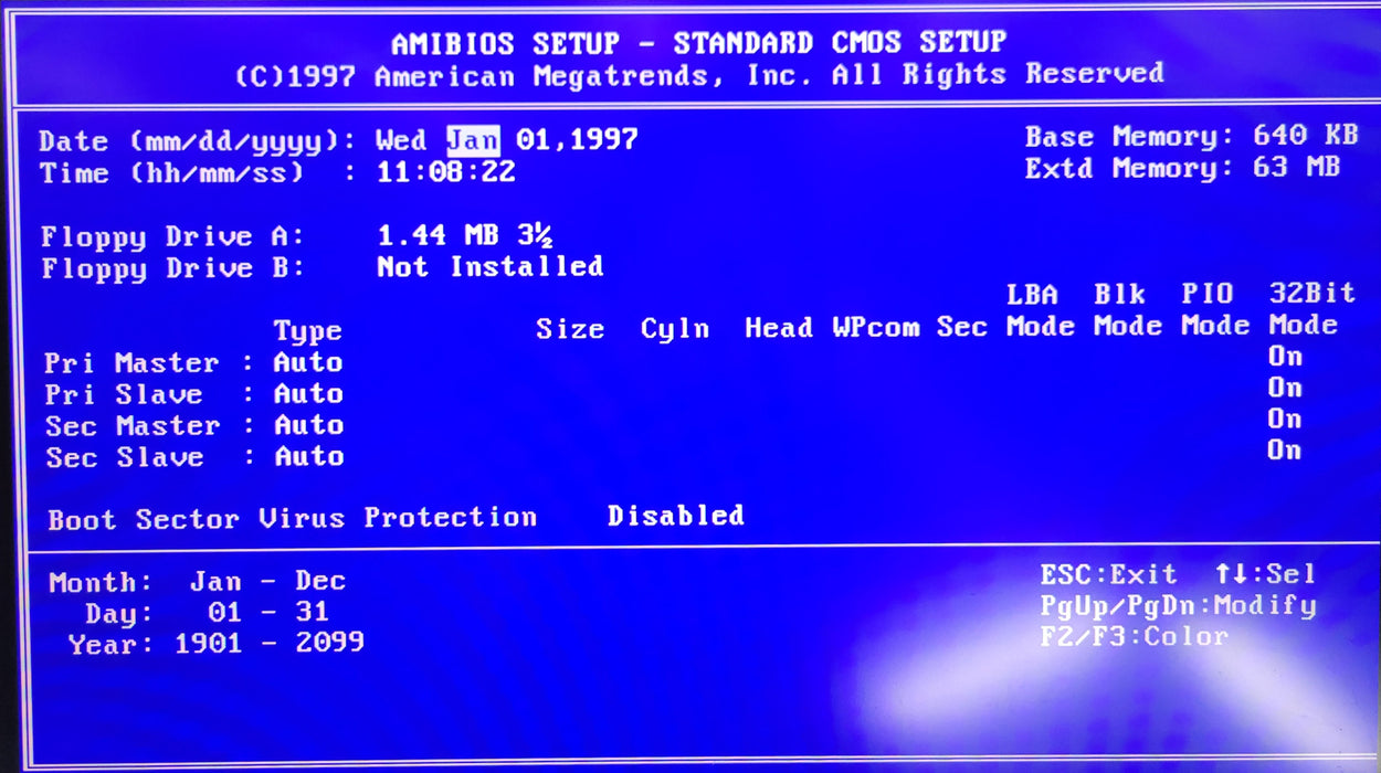 Ventage Desktop PC - Intel Penium II 266MHz 64MB RAM RIVA 128 Display Adapter